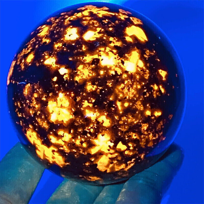 1pc Natural Yooperite Ball Quartz Crystal Polished Sphere reiki 50mm+ healing