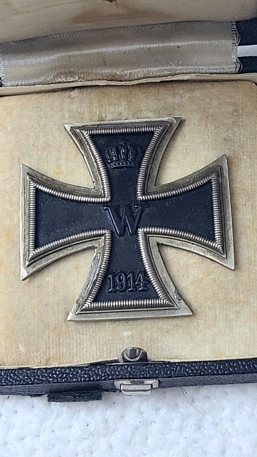 GERMANY 1914 Iron Cross First Class Cased German/Prussian WW1 Medal EK1 K.A.G.