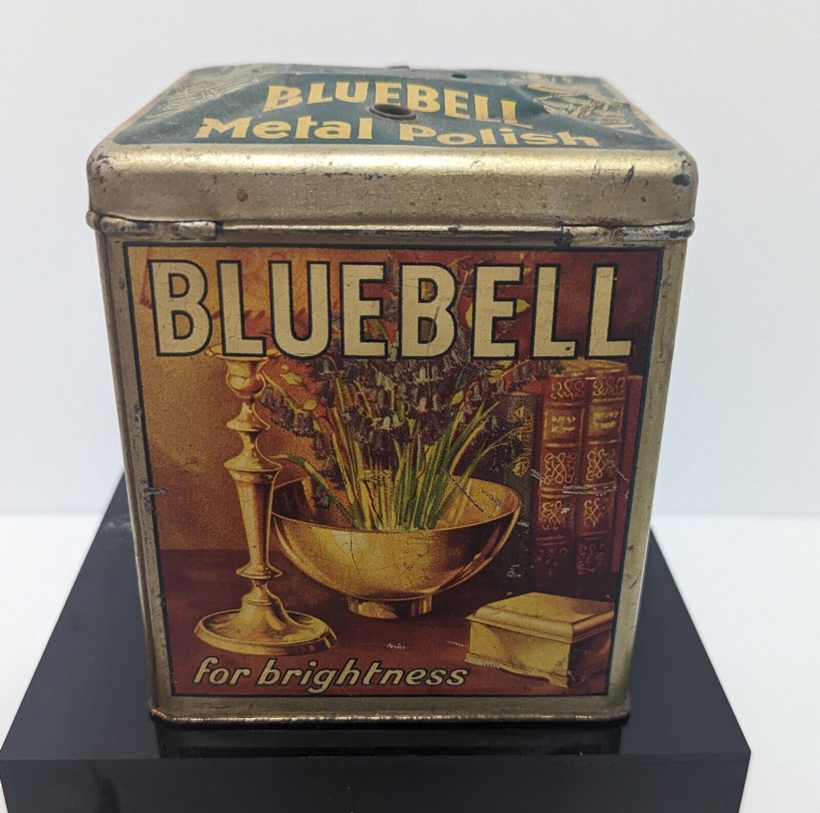 Interesting Vintage Bluebell, Harpic, and Windowlene  Advertising Tin