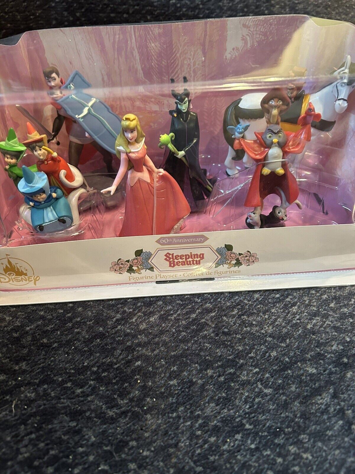 Disney Sleeping Beauty 60th Anniversary Figurine Playset New In Unopened Box