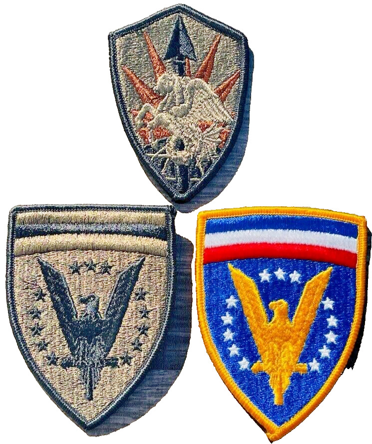 USA Miliary Soldier Uniform Vintage Patch Lot of 3 Worn & Removed Patches