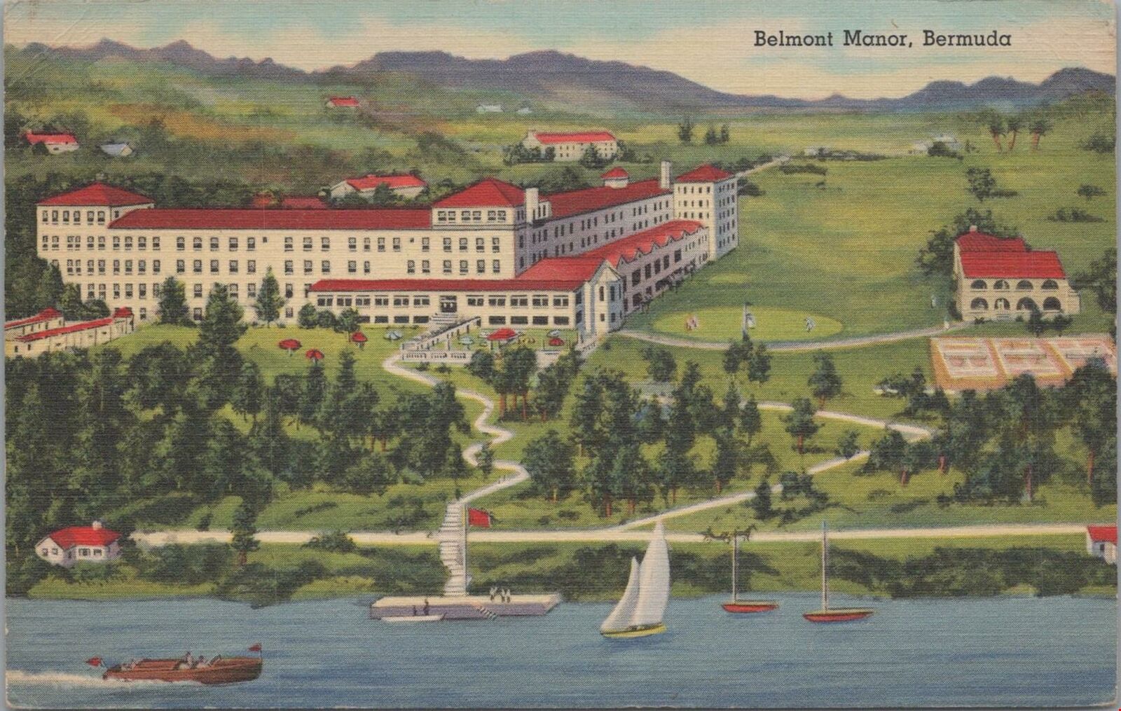 Postcard Belmont Manor Bermuda 