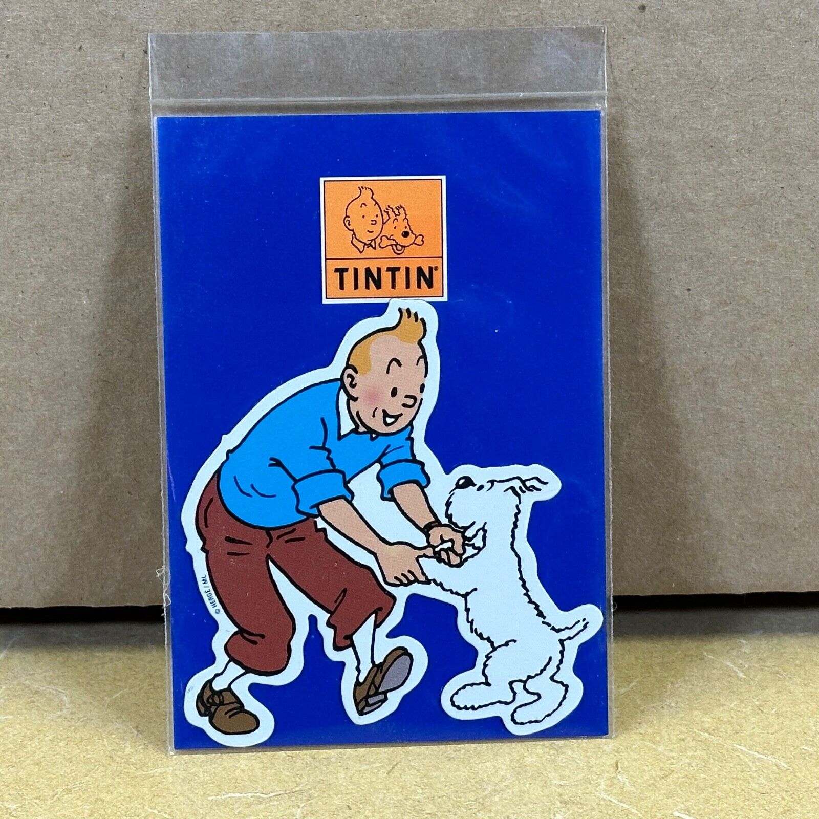 TINTIN _ Sealed pouch _ with sticker inside _ never opened _ from 1980-ies