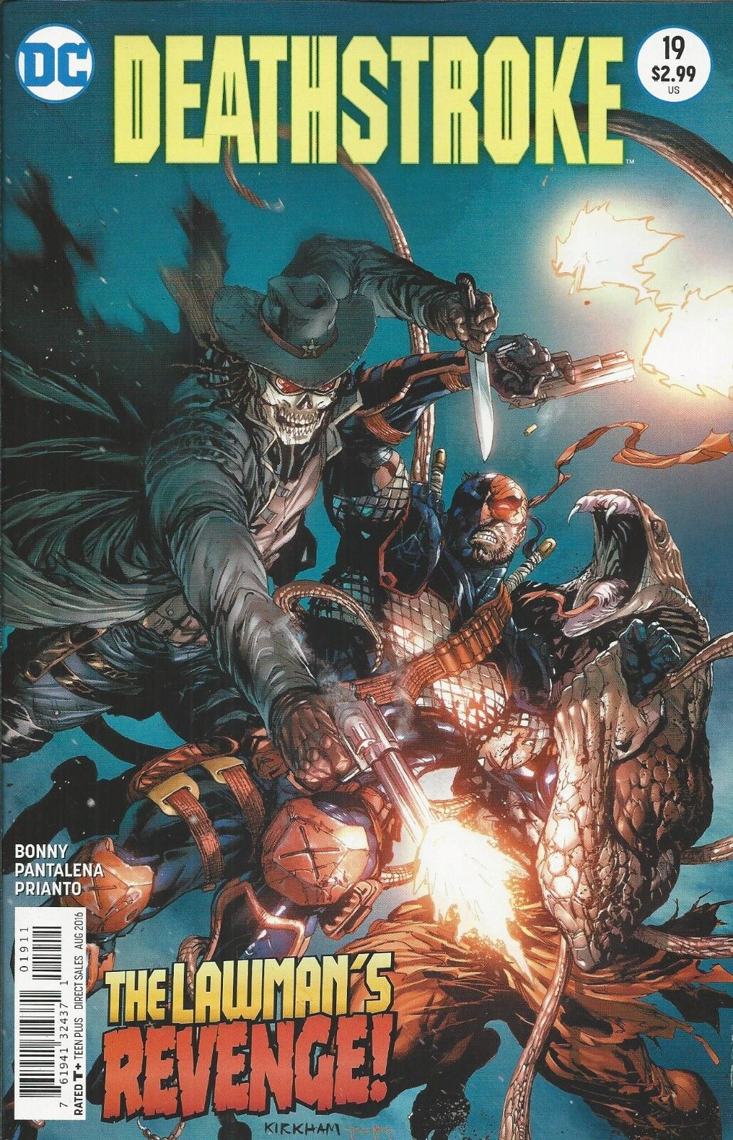 Deathstroke Comic 19 Cover A First Print 2016 James Bonnny Paolo Pantalena DC .
