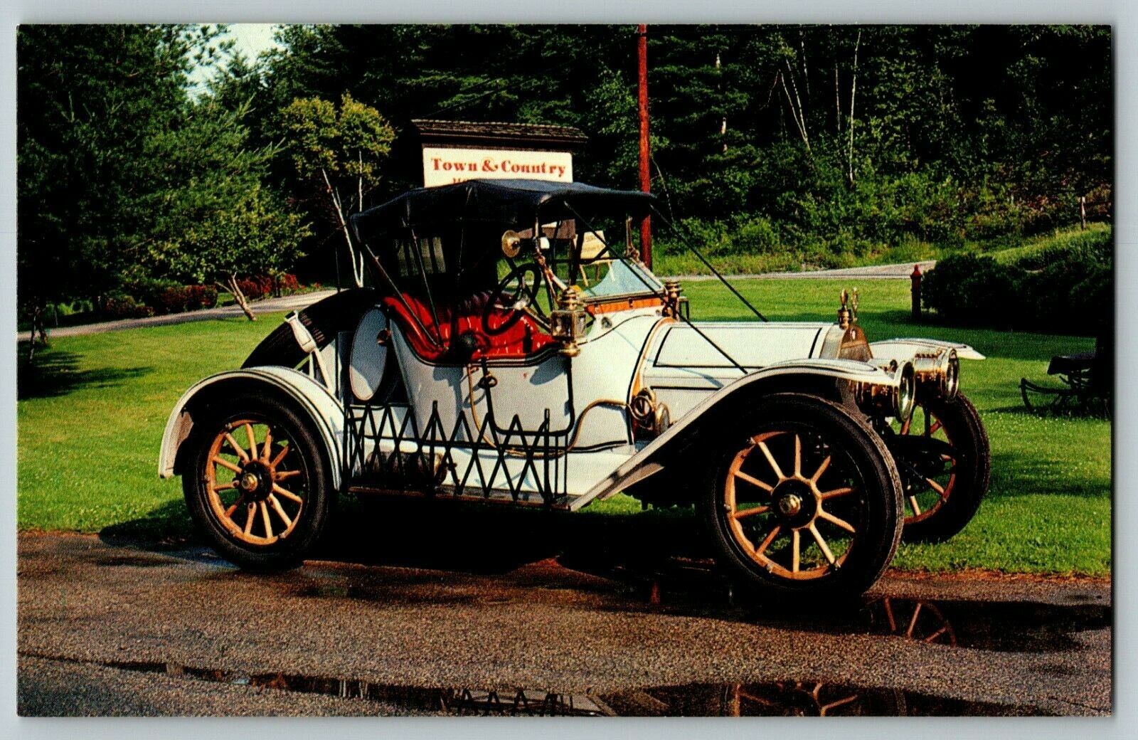 Postcard 1912 Velie 40 Torpedo Roadster Town & Country Motor Lodge Stowe Vermont