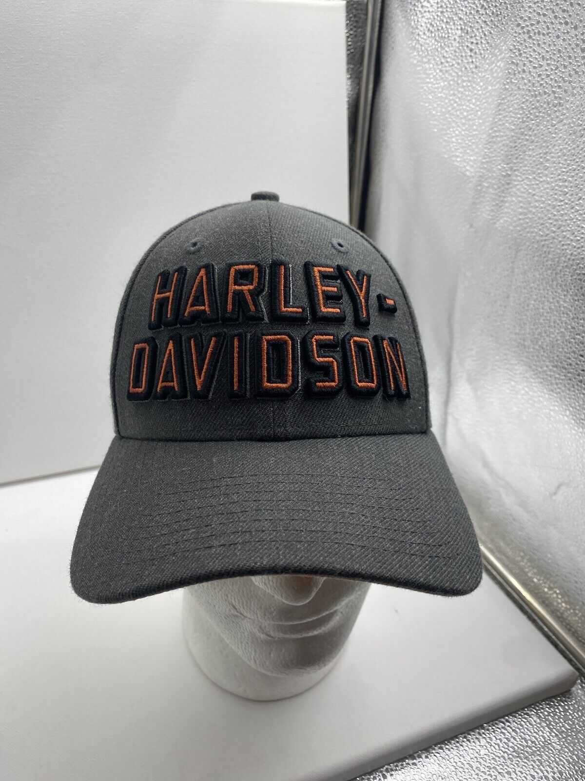 Harley-Davidson Men's Embroidered Graphic 9FORTY Cap, Gray - 99420-20VM