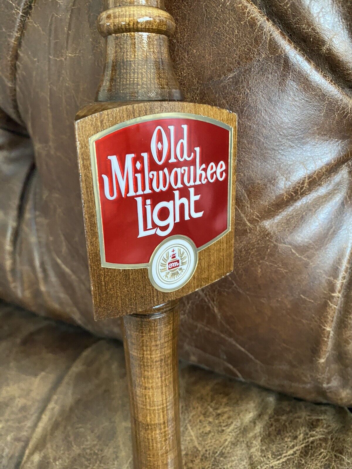 Vintage Old Milwaukee Wooden Beer Tap Handle