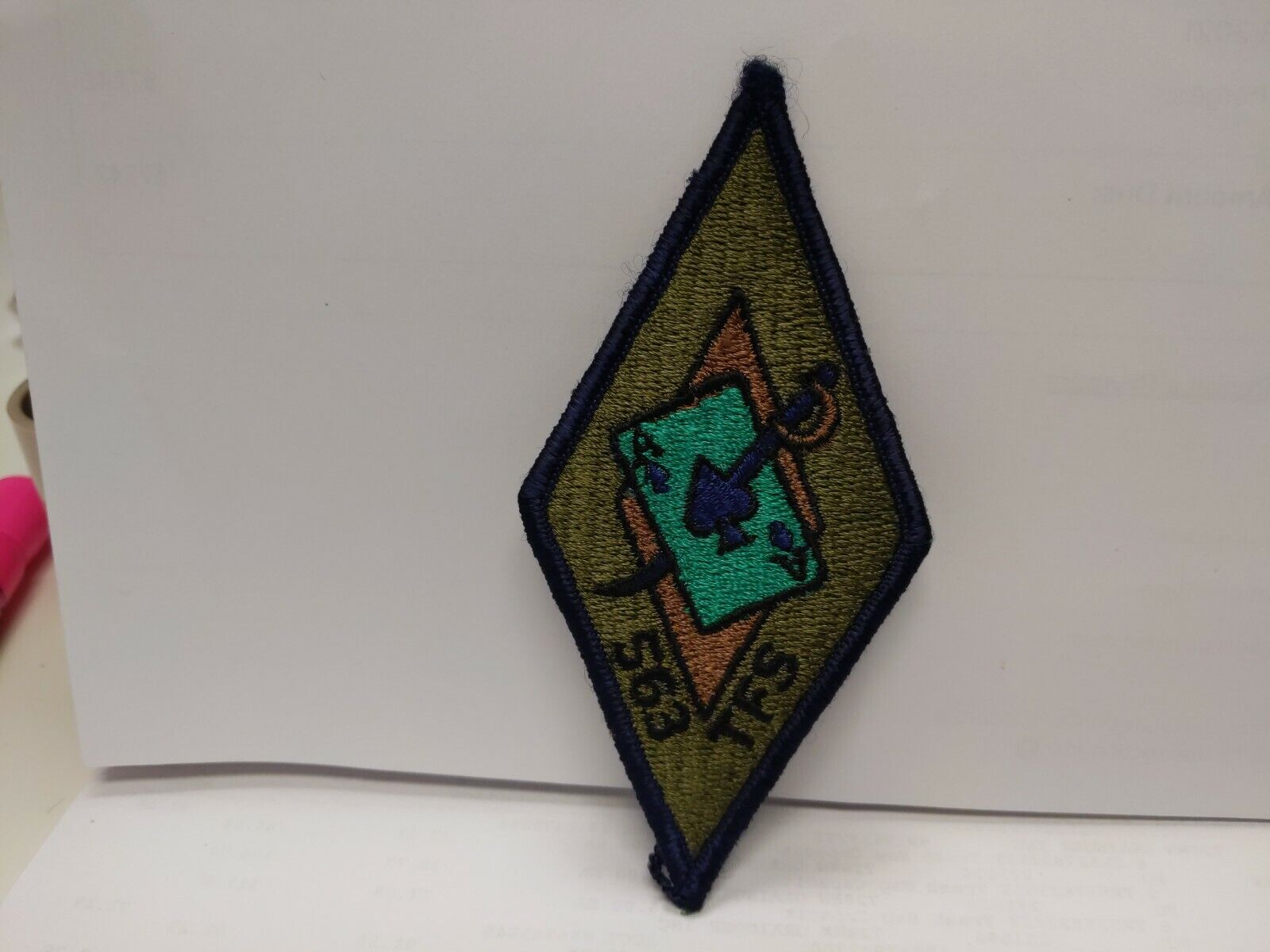 USAF 563rd TACTICAL FIGHTER SQUADRON PATCH 5 x 2 1/2 inches
