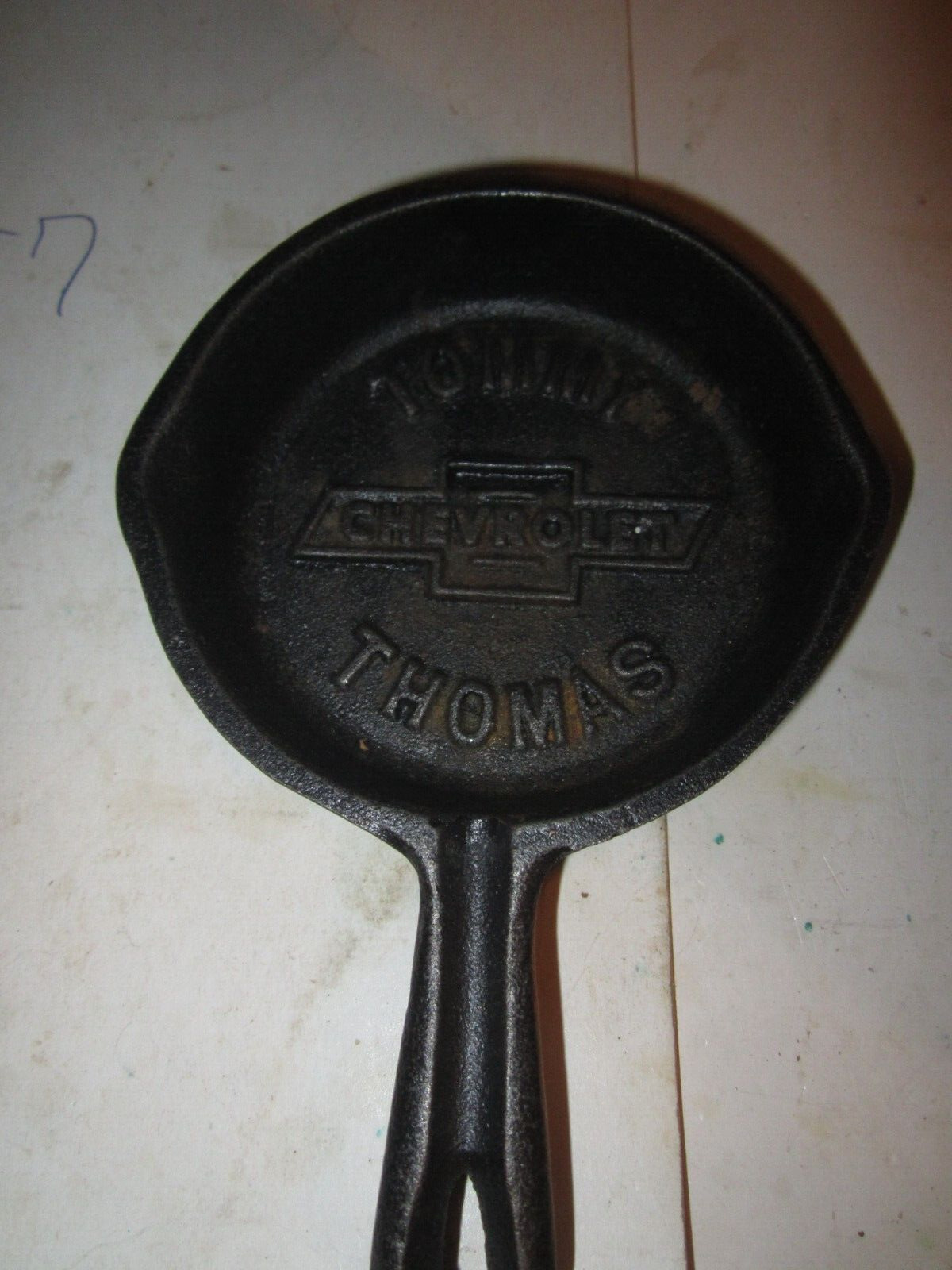 TOMMY THOMAS CHEVROLET Advertising  Cast Iron 6” Skillet Frying Pan
