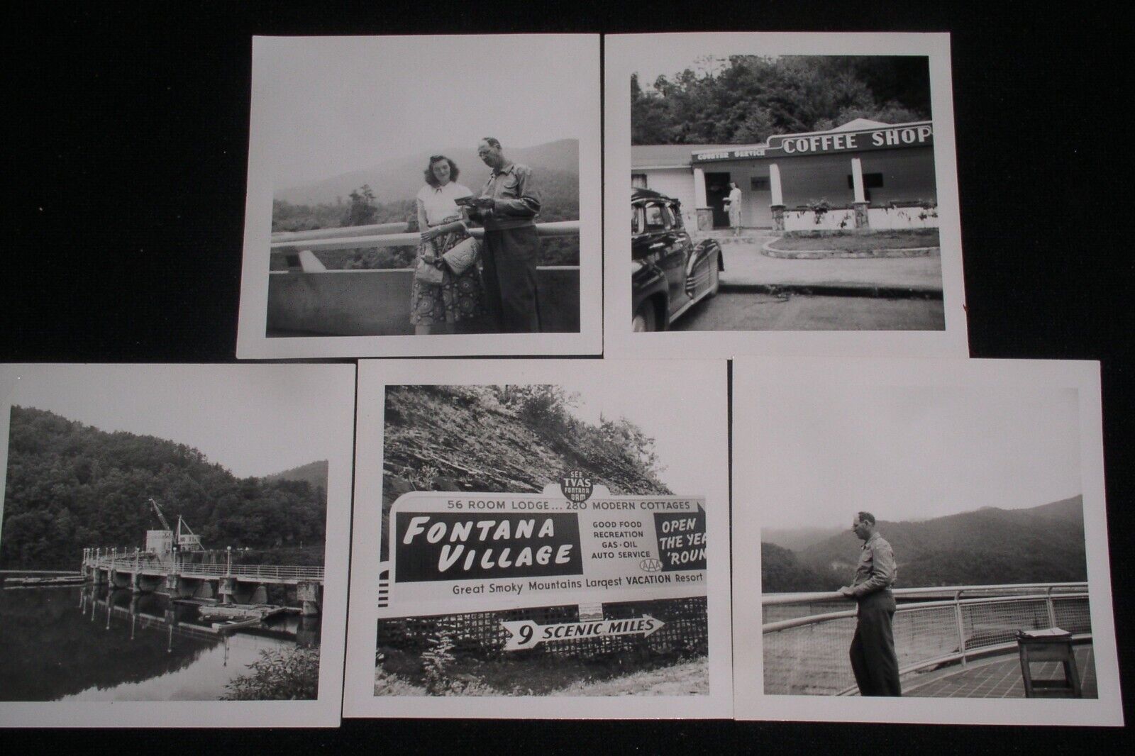 Fontana Village, North Carolina 5x B&W Photos from 1951~ 3.5\