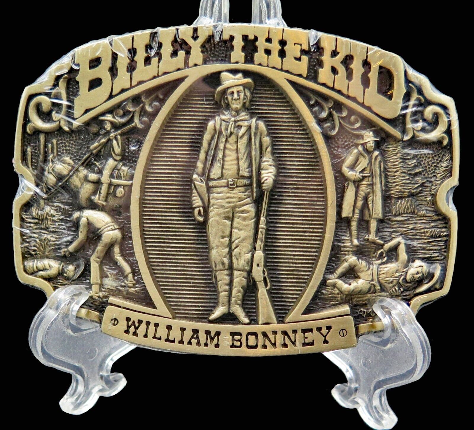 Billy The Kid William Bonney Award Design Medals Brass Vintage Belt Buckle