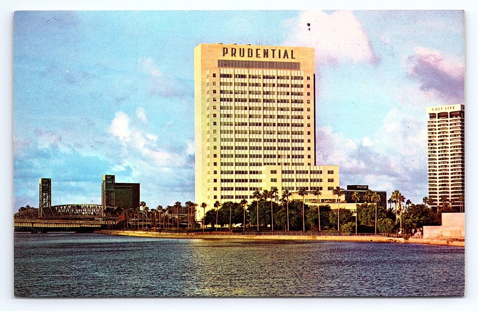 Postcard Skyline Prudential Building Jacksonville Florida St. John\'s River