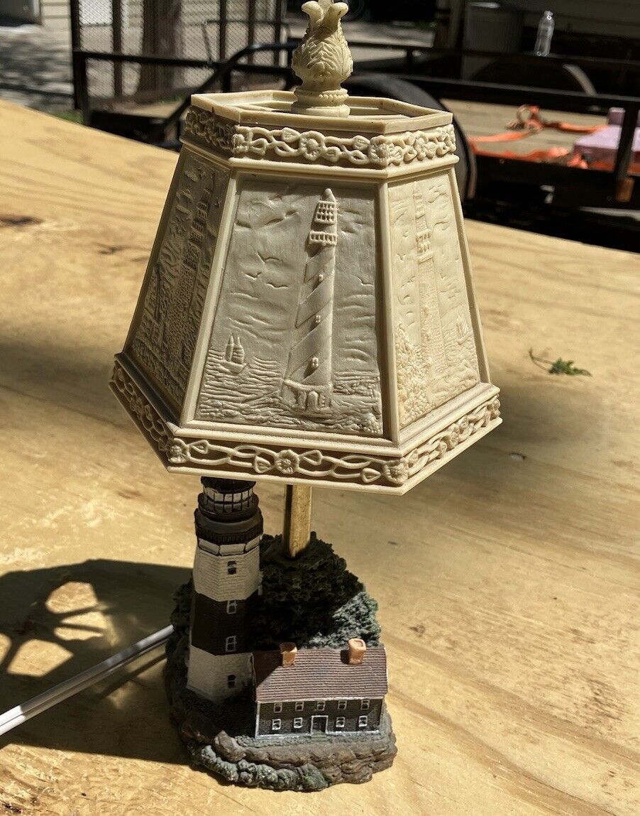 Lighthouse Nautical Lamp Night Light 3D Lithophane Shade Home Cottage Vintage