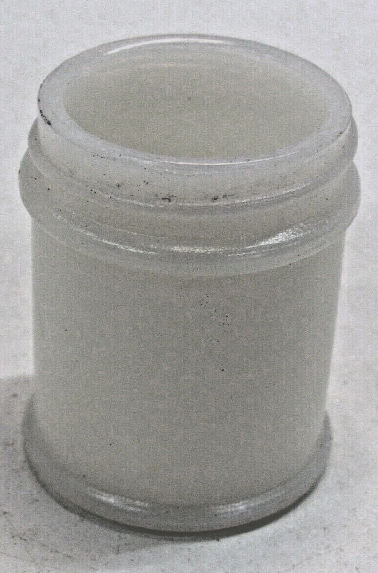 Vintage Dr Scholls Milk Glass Jar  Foot Soap #LE
