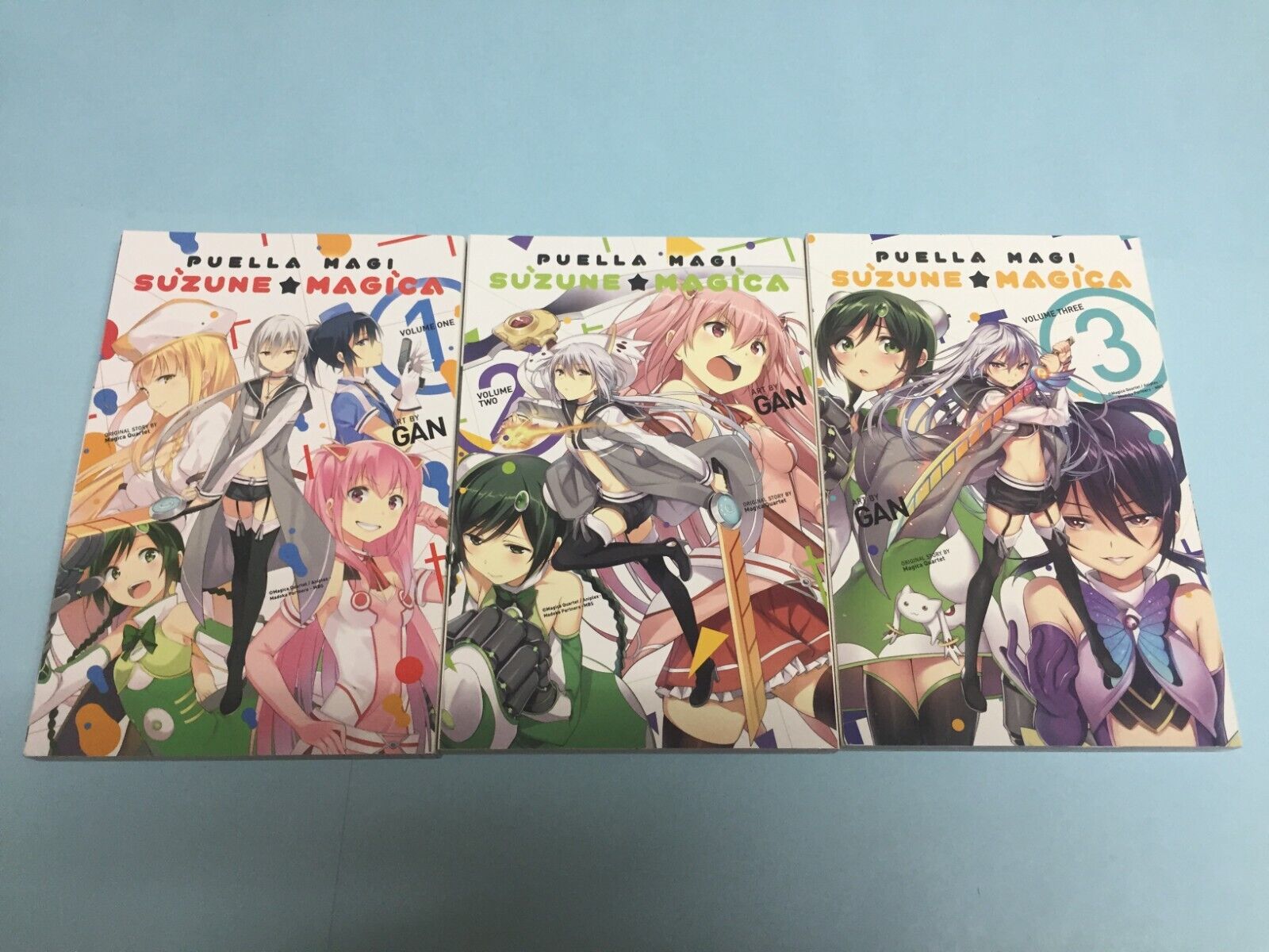 Puella Magi Suzune Magica Volume 1 2 3 Complete English Manga Set Series Vol Yen