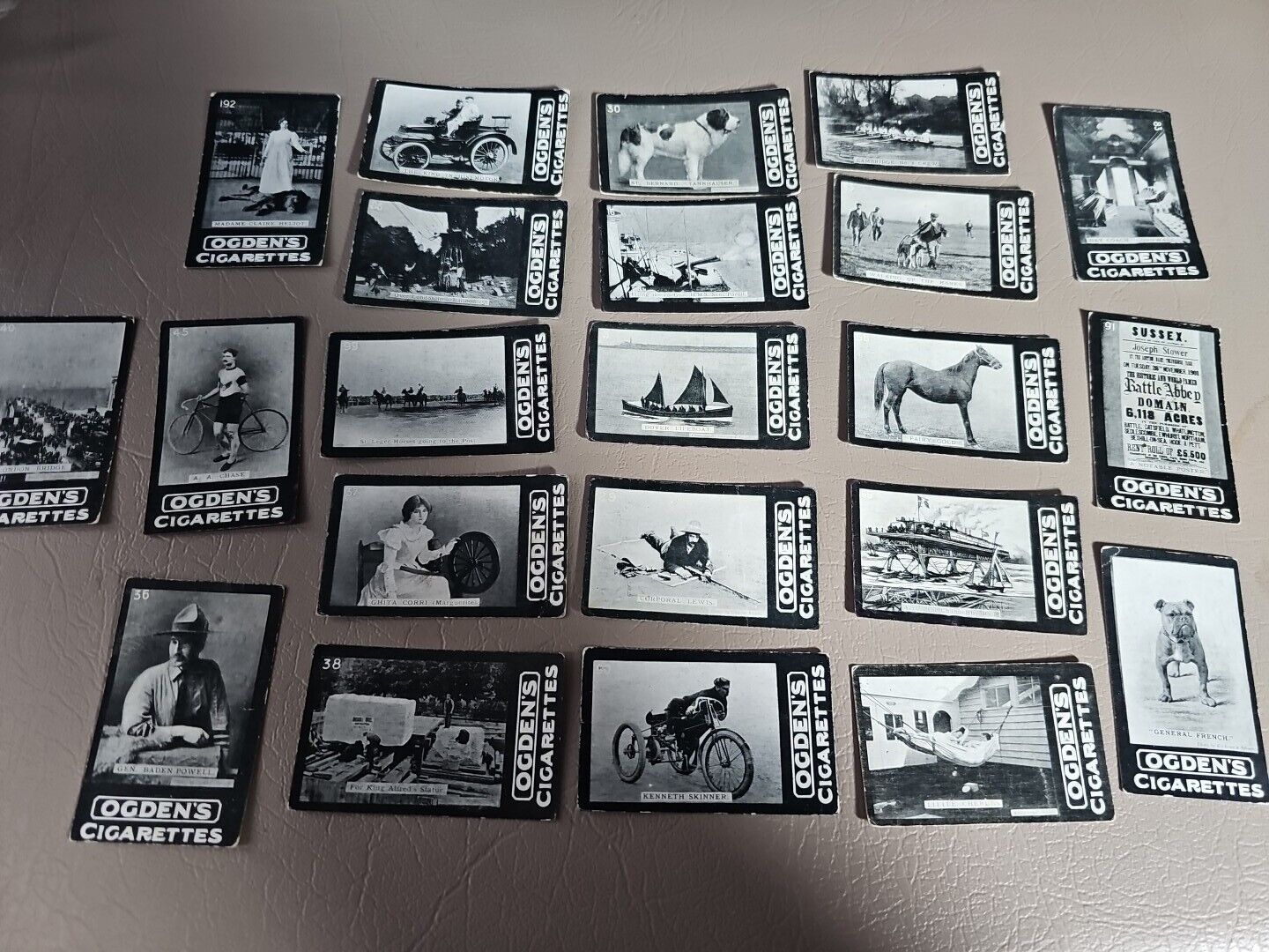 1901 Ogden's Cigarettes Series D General Interest 22 Card Lot