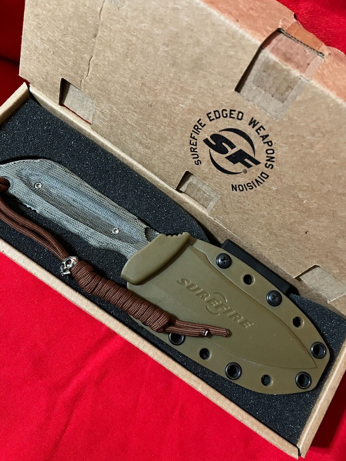 Extremely Rare SureFire EW-05 Echo Fixed Blade Knife NEW NEVER USED