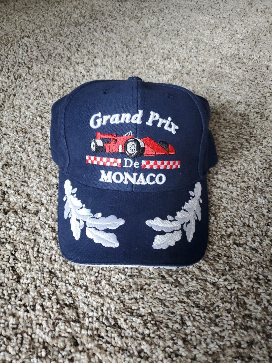 Grand Prix De Monaco Formula F1 Cap Hat Blue One Size Embroidered