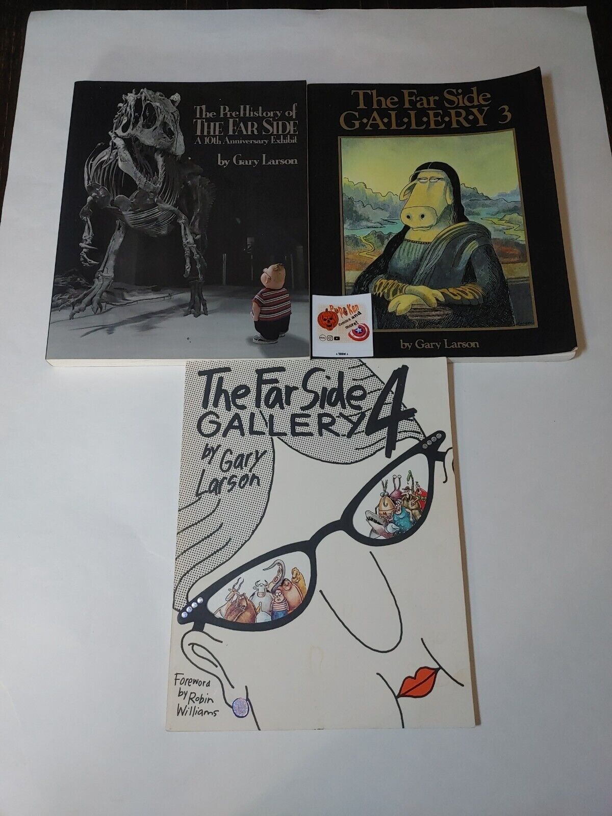 3 Lot THE PREHISTORY OF THE FAR SIDE, THE FAR SIDE Gallery 3 & 4. Gary Larson192