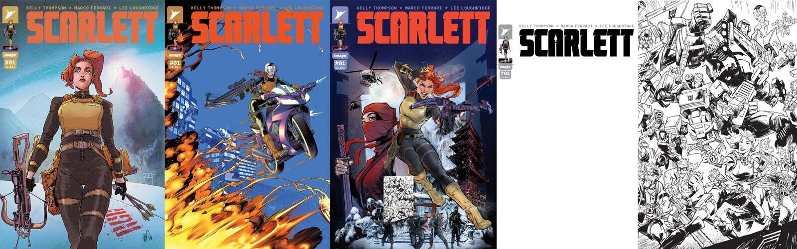 SCARLETT #1 Set Of 6 PREORDER Image Comics GI JOE 2024 A B C H I J 1:10 VARIANT