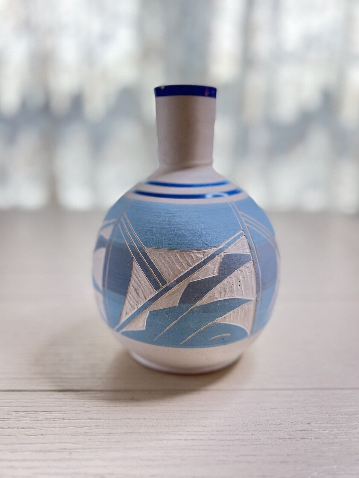 Hand painted Mexican Pottery Vase
