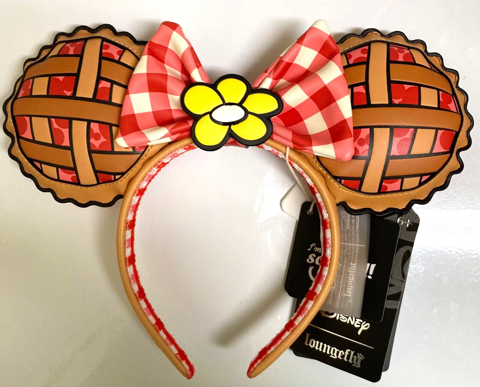 BNWT Disney Loungefly Mickey Mouse and Friends Picnic Ears Headband Adult