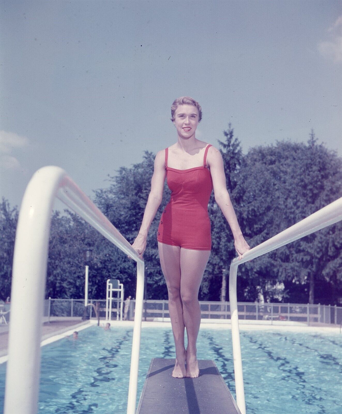 KF11-439 1956 US OLYMPICS WOMEN\'S SWIMMING ARMS LEGS RACE 2 1/4\