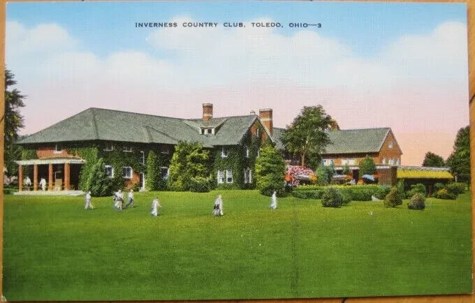 Toledo, OH 1940 Postcard, Inverness Country Golf Club, Ohio