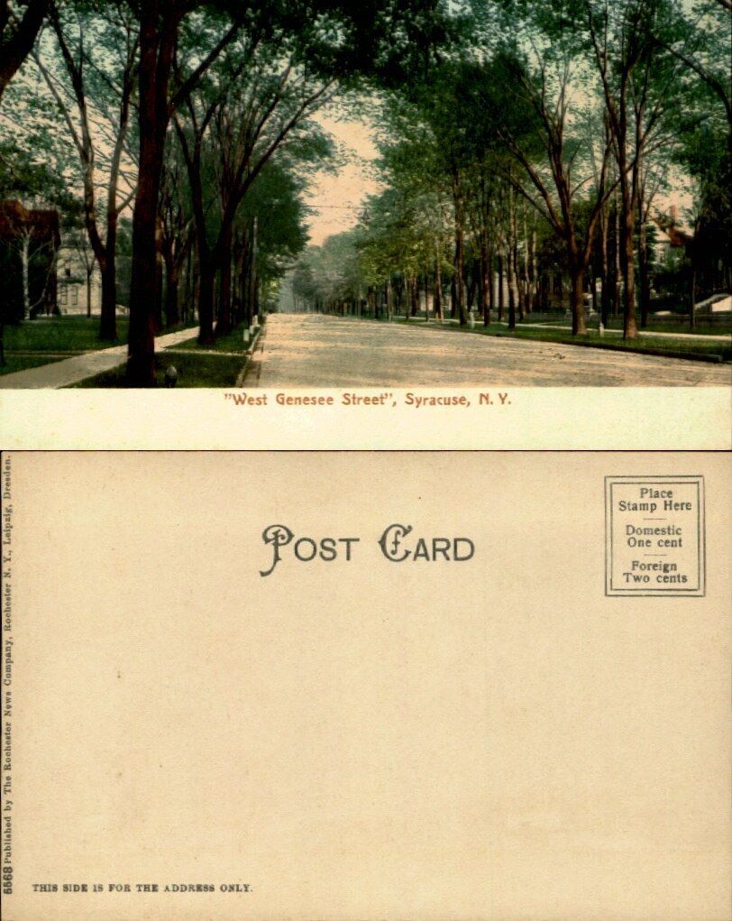 West Genesee Street Syracuse New York (NY) 1902-1907 UDB
