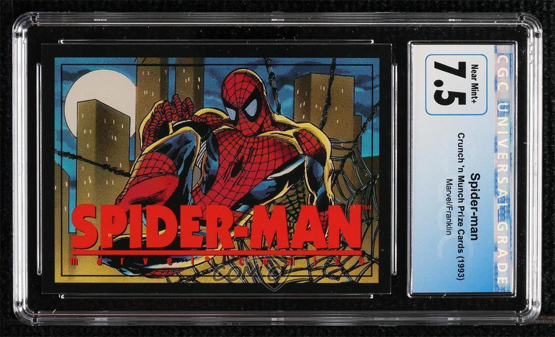 1993 Crunch 'n Munch Marvel Super Heroes Spider-Man CGC 7.5 0i7t