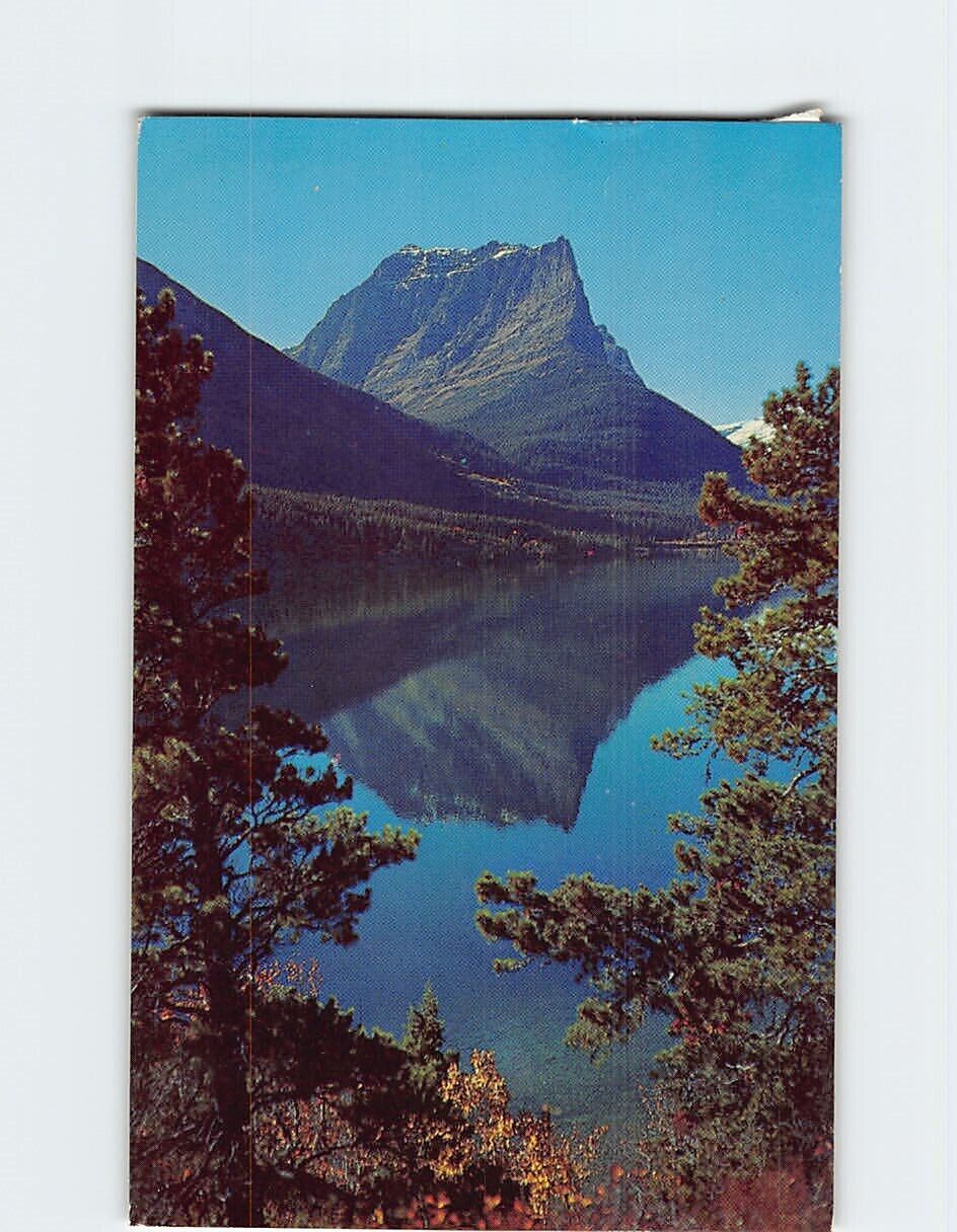 Postcard Citadel Mountain and Saint Mary Lake Glacier National Park Montana USA