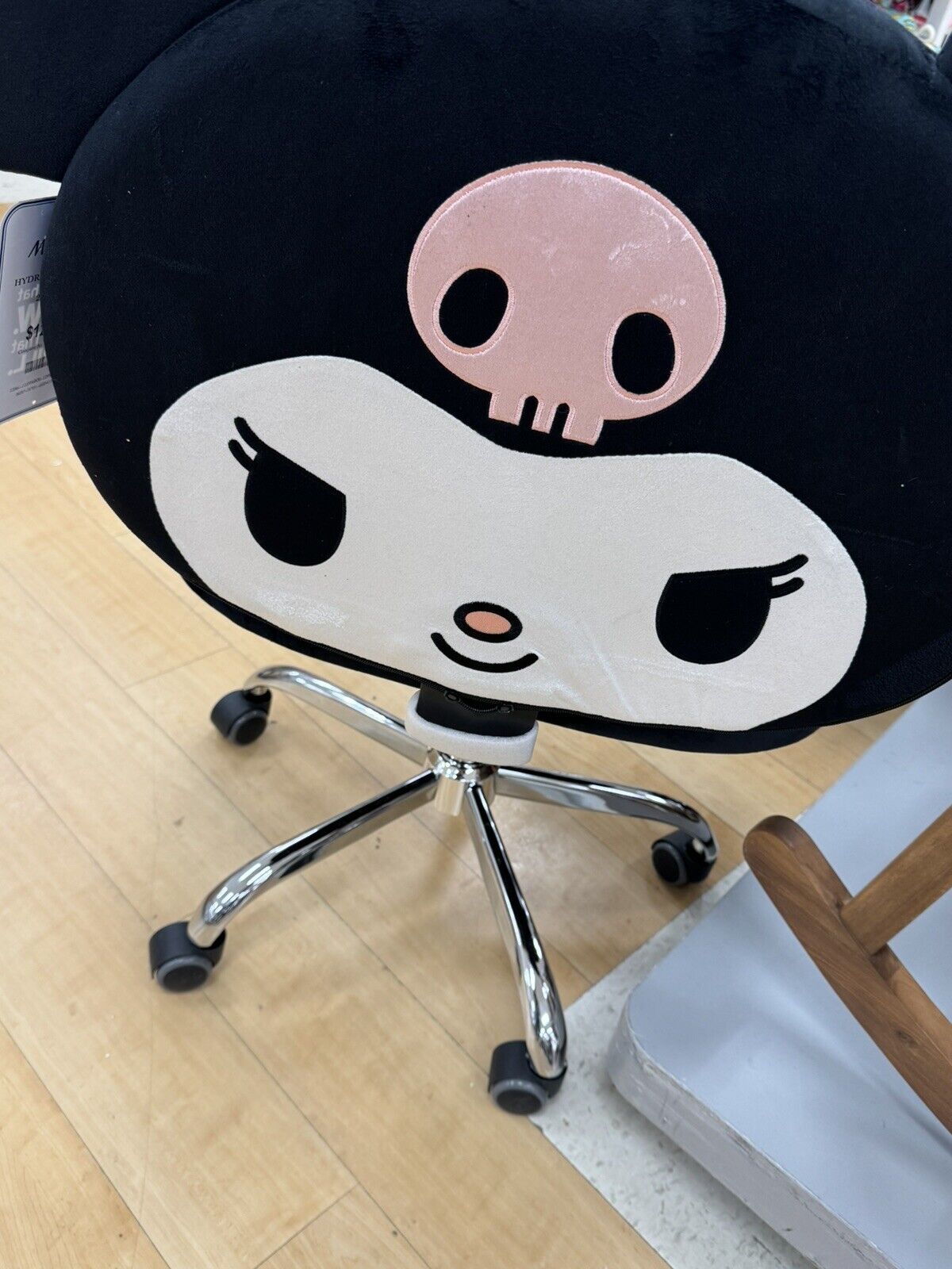 Hello Kitty x Impressions Kuromi Swivel Vanity Chair in Black NWT ✅