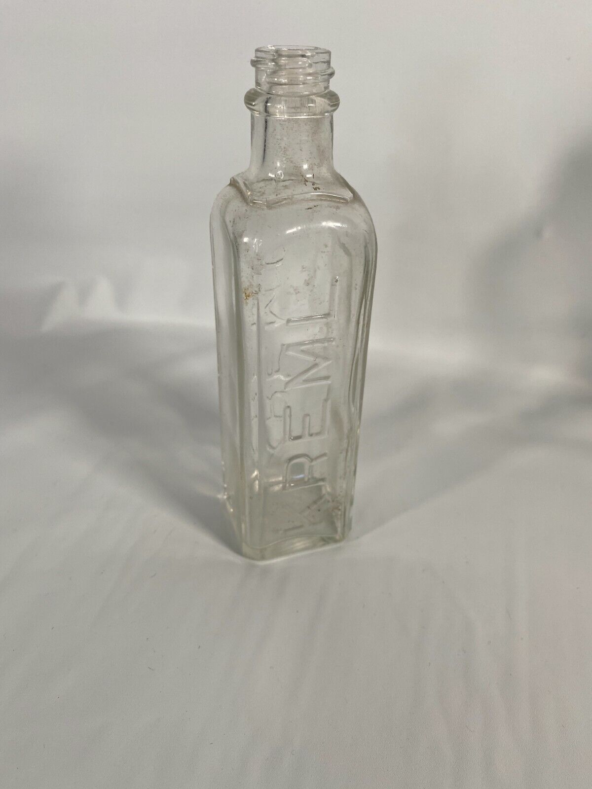 Vintage Square Kreml Glass Bottle