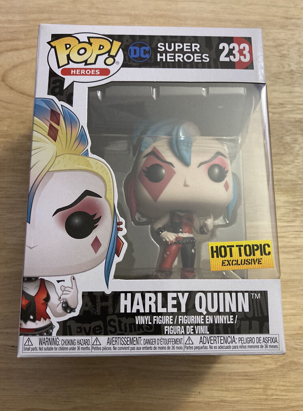 Funko Pop Harley Quinn Punk Rock Hot Topic Exclusive #233