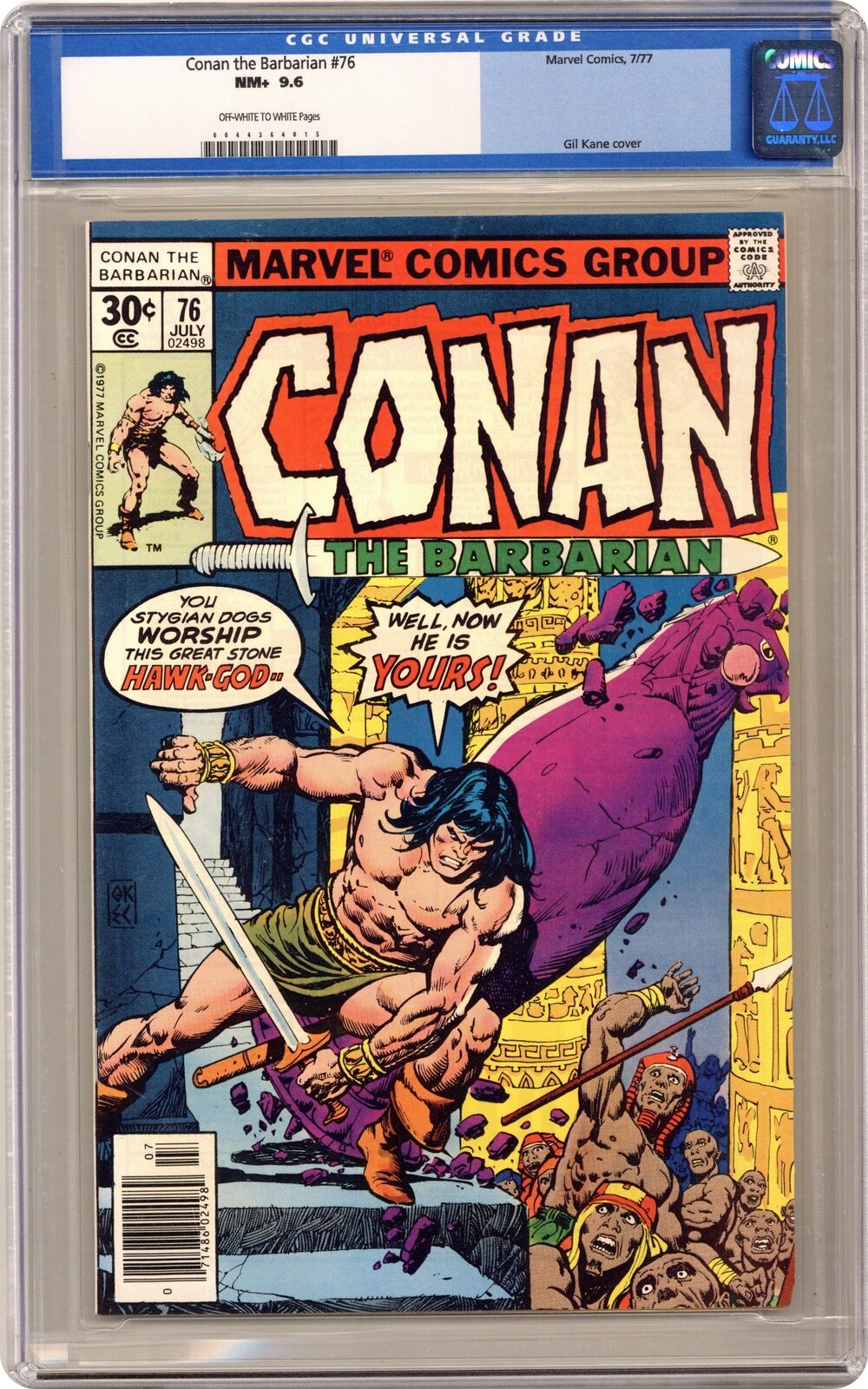 Conan the Barbarian #76 CGC 9.6 1977 0044364015