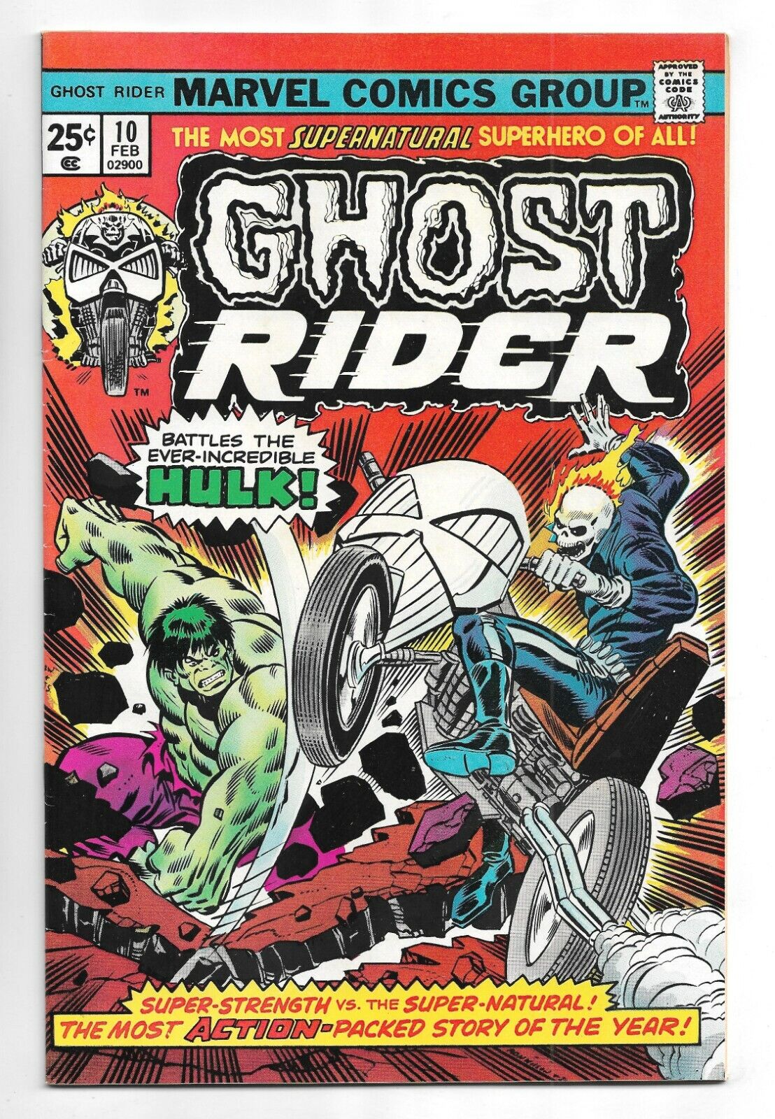 Ghost Rider #10 Marvel Comics 1975 Mike Ploog art / Crash Simpson