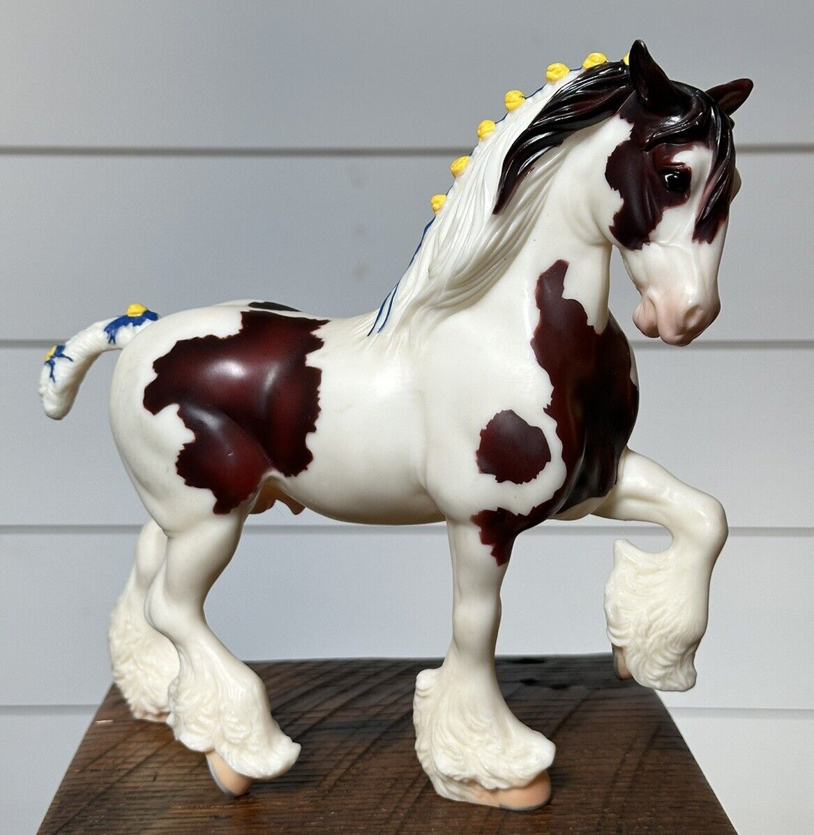 Breyer 2003 Spotted Chestnut Pinto Shire Draft Model Horse Figurine HTF Stunner
