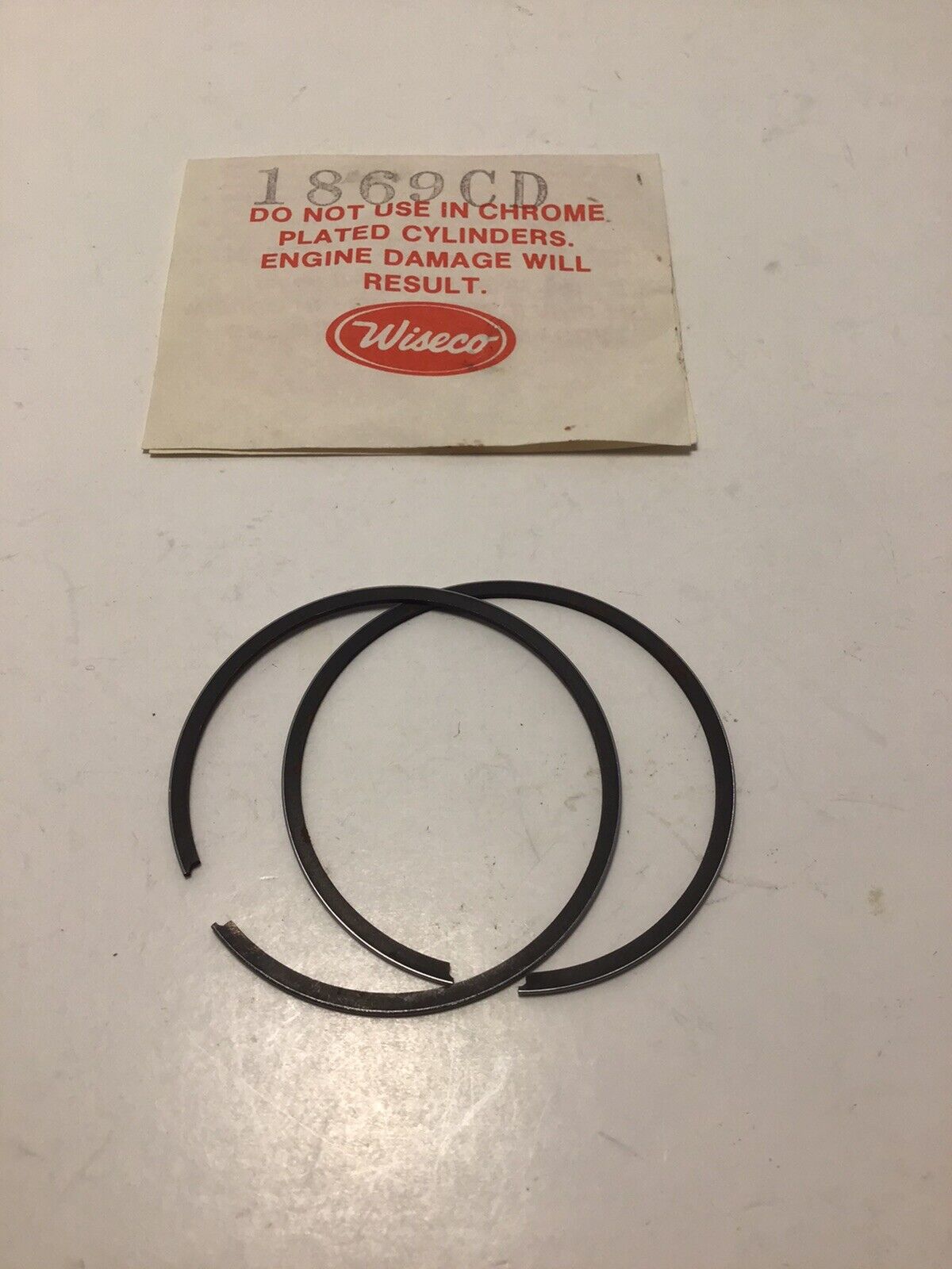 NOS Piston  Rings  Yamaha YZ80 BW80 PW80 CR80 Wiseco Part # 1869CD