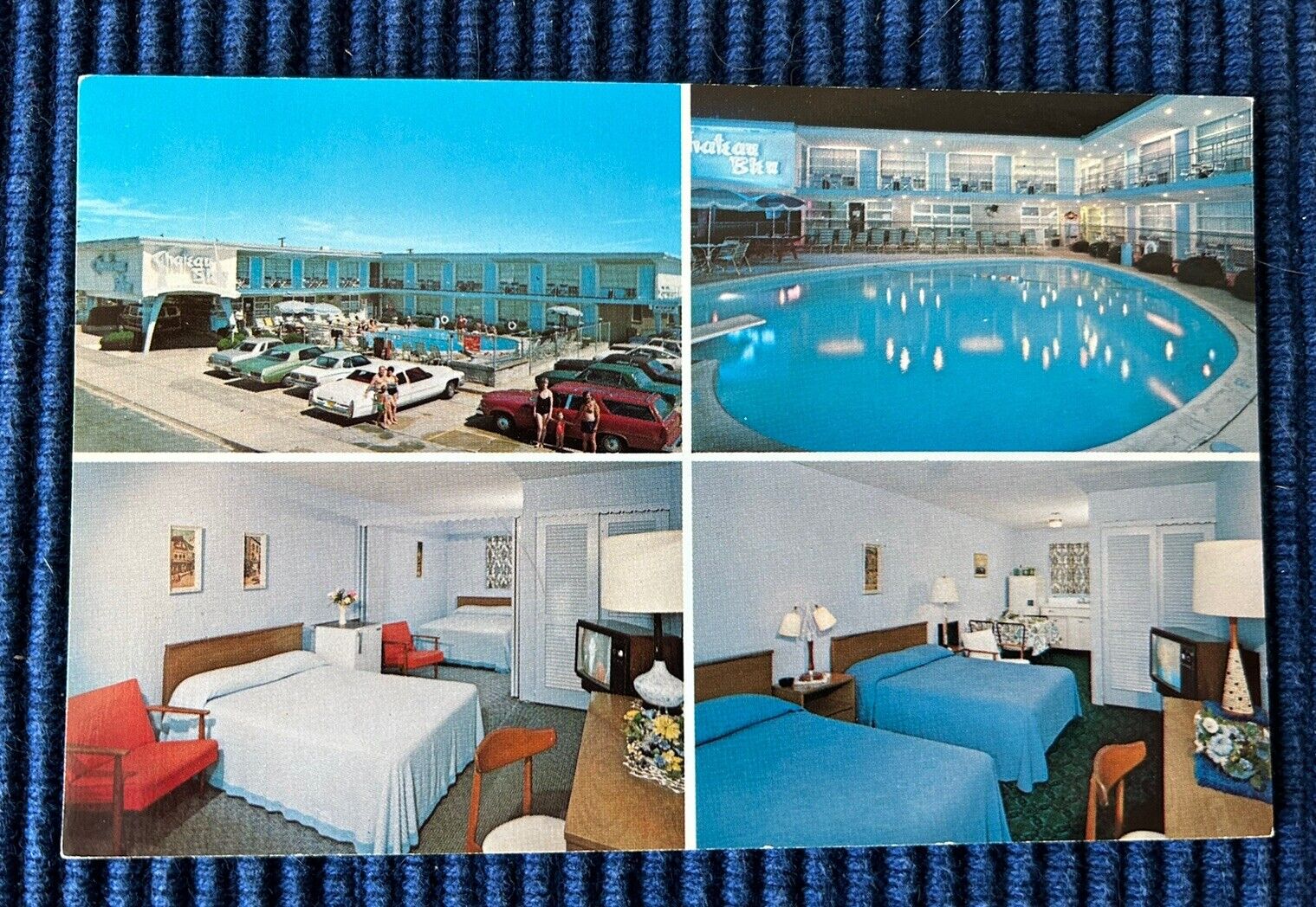 NORTH WILDWOOD, NJ~Chateau Bleu Resort Motel~1979 Postcard