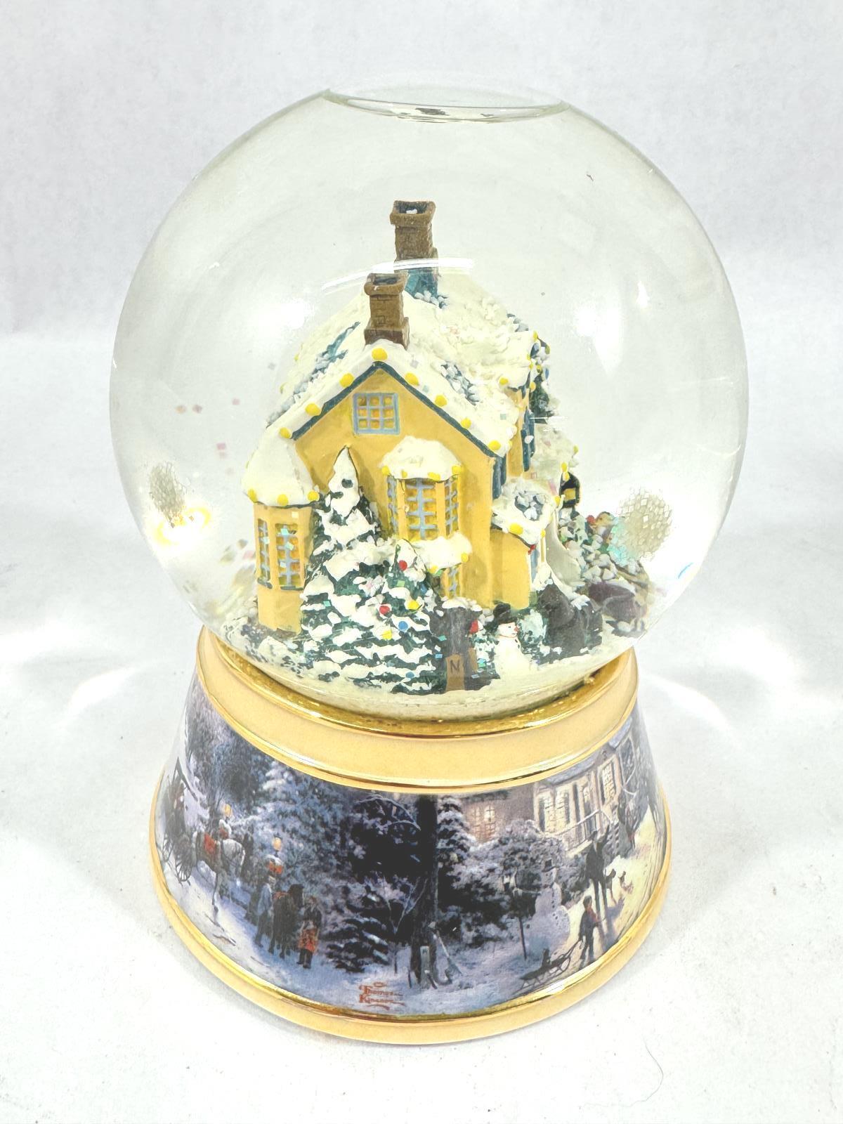 2006 Thomas Kinkade Winter Wonderland Snow Globe No2 I\'ll Be Home For Christmas