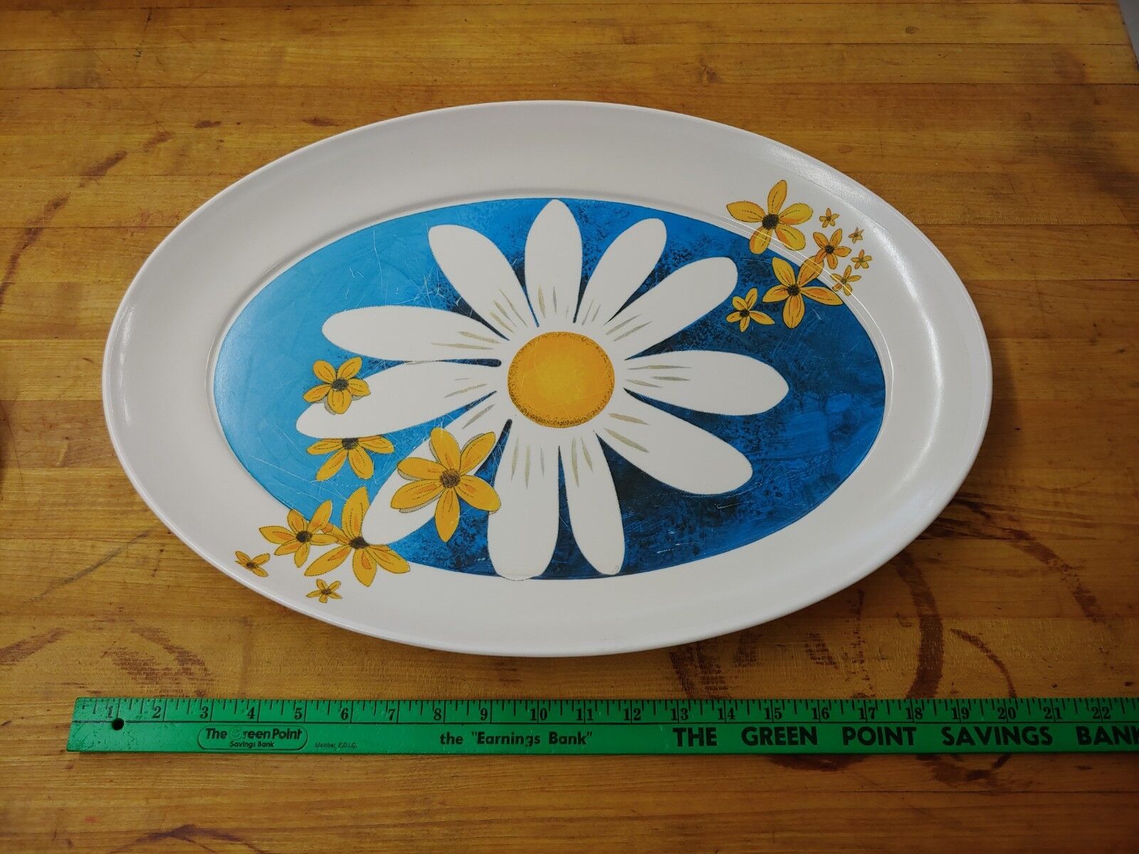 Vintage MCM Mid-Century Modern Oval Serving Dish Tray Plate - 21\