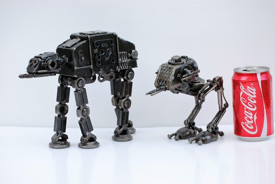 AT-AT, ATST Metal Sculpture, Father day gift for him, Gift for mom, Gift for son
