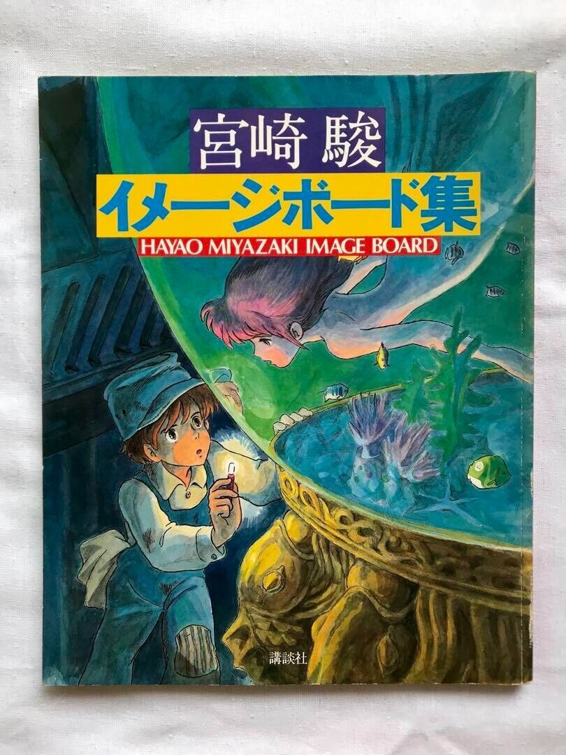 USED Hayao Miyazaki Image Board Collection 1983 Original illustrations Art Works