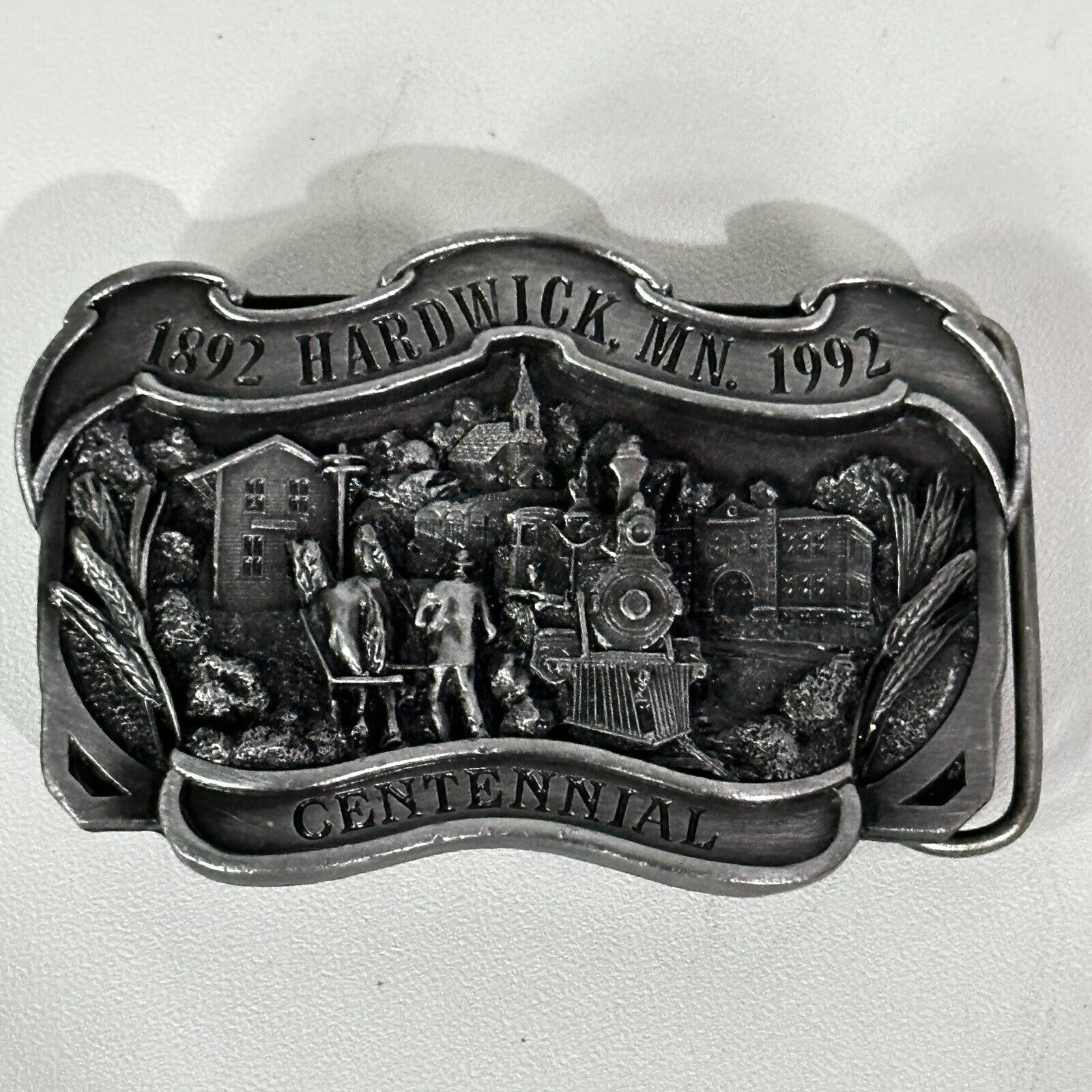 Hardwick MN 1892-1992 Centennial Limited Edition #144 of 250 Vintage Belt Buckle