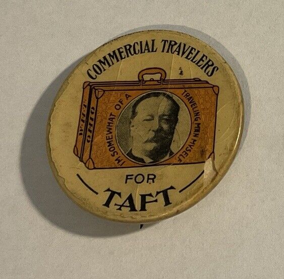 1908 William Howard Taft Presidential Campaign Button 1 1/4