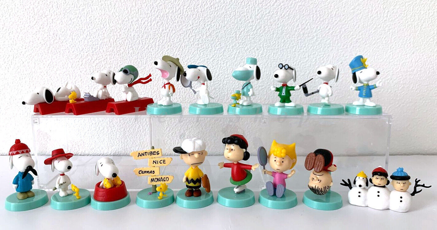 Peanut Snoopy SALLY LUCY WOODSTOCK CHARLIE Mini Figure Complete Set Anime Furuta