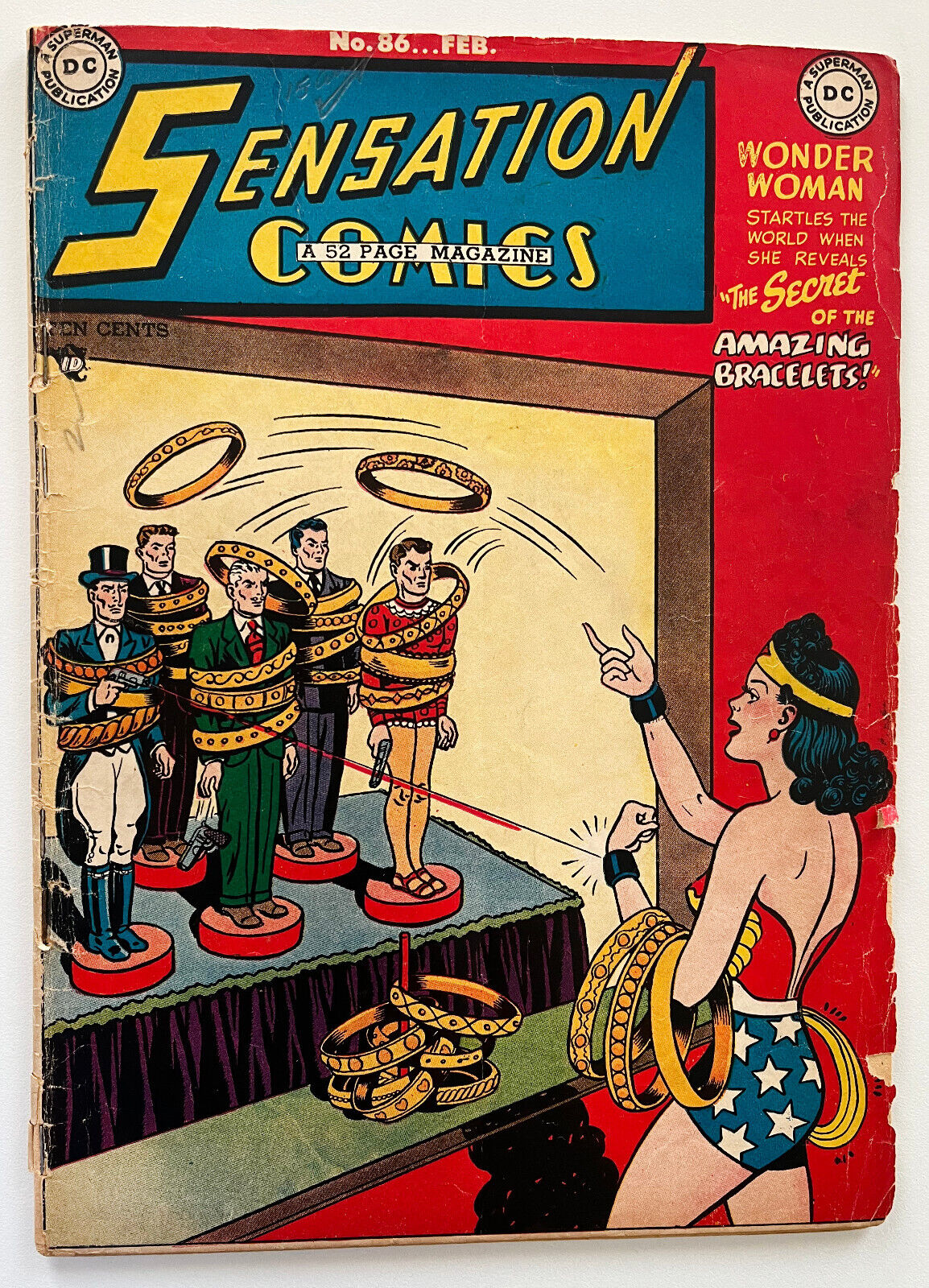 Original, Genuine 1949 Sensation Comics #86 - Wonder Woman - DC Comic Book