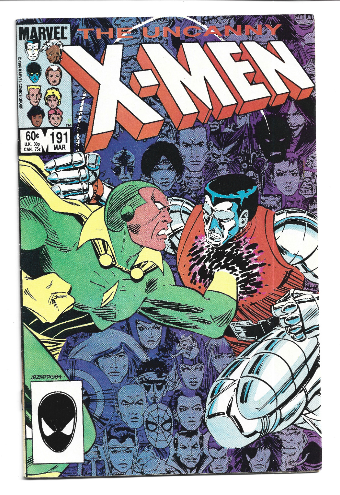 Uncanny X-Men # 191 (Mar, 1985) 1st Appearance of Nimrod (Marvel Comics) (VF)