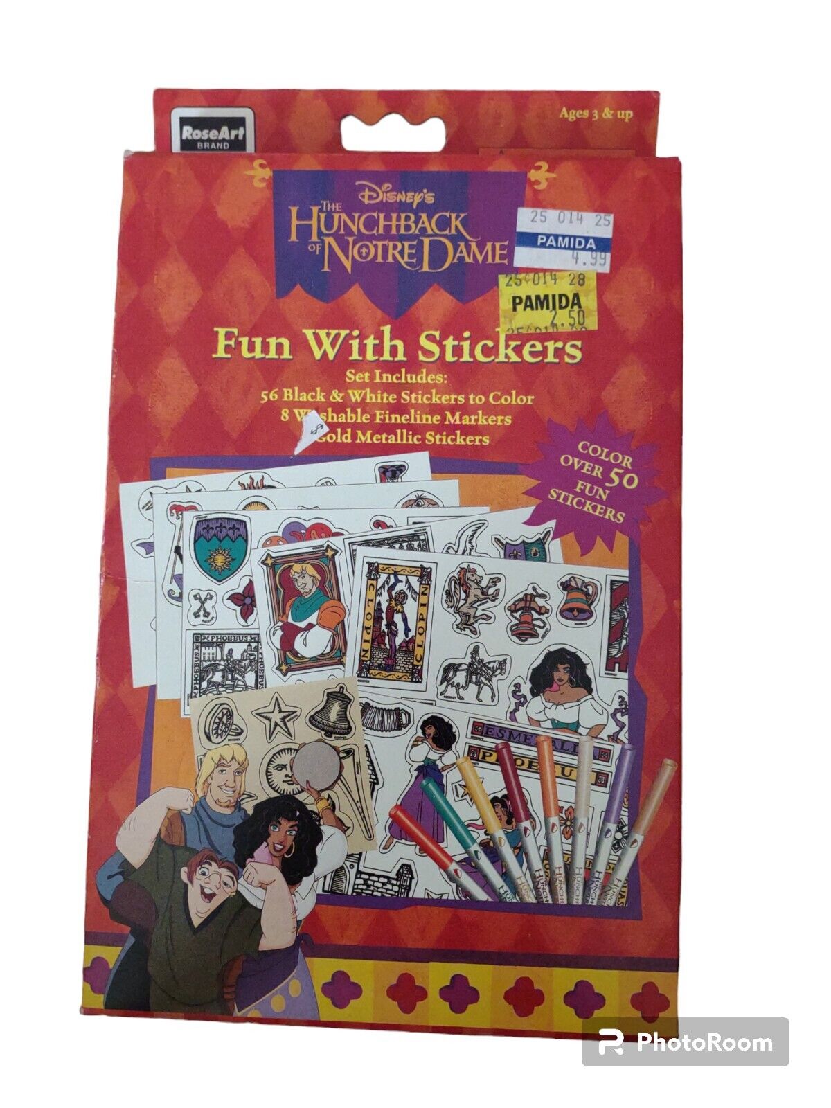 RoseArt Disney's The Hunchback Of Notre Dame Fun With Stickers