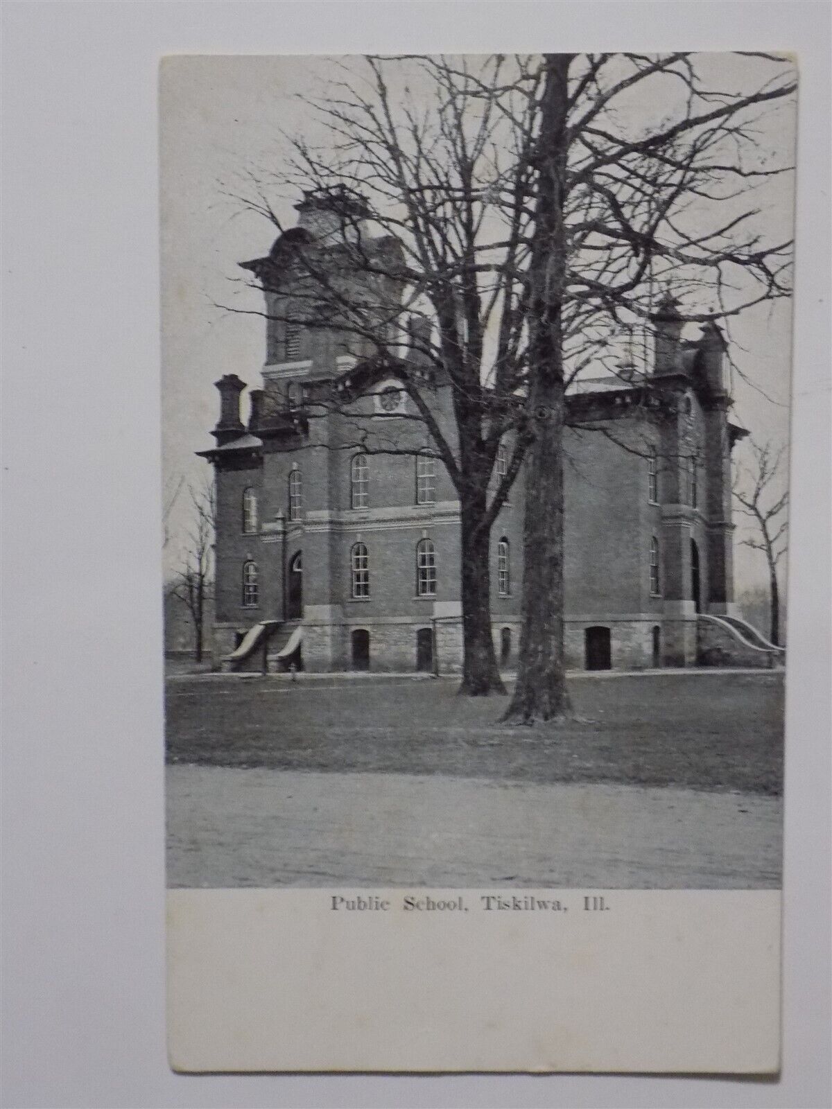 Tiskilwa, Illinois IL~ Public School 1900s UB b/w L742